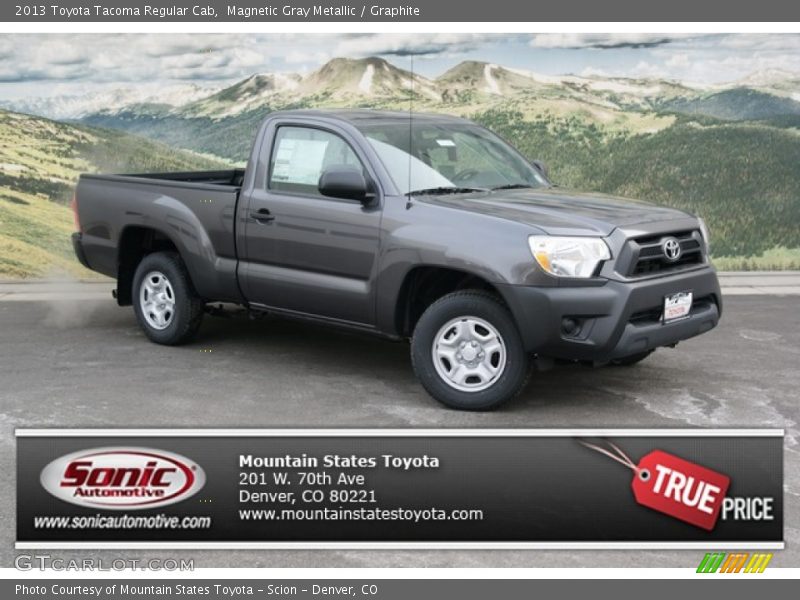 Magnetic Gray Metallic / Graphite 2013 Toyota Tacoma Regular Cab