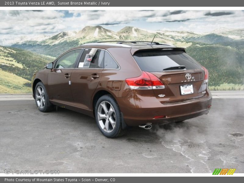 Sunset Bronze Metallic / Ivory 2013 Toyota Venza LE AWD