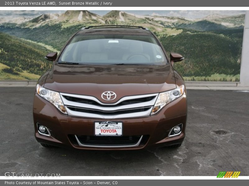 Sunset Bronze Metallic / Ivory 2013 Toyota Venza LE AWD
