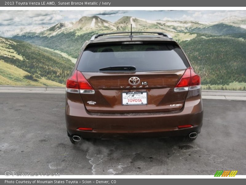 Sunset Bronze Metallic / Ivory 2013 Toyota Venza LE AWD