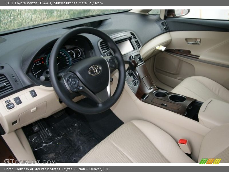 Sunset Bronze Metallic / Ivory 2013 Toyota Venza LE AWD