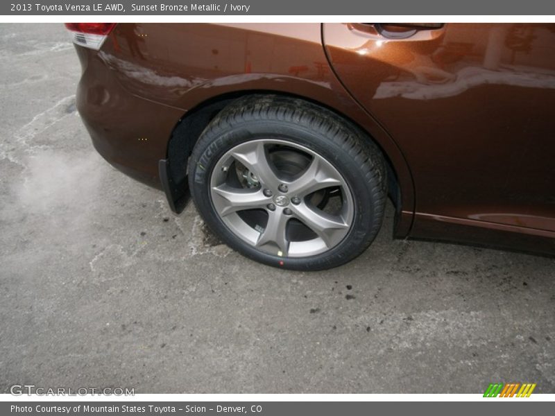 Sunset Bronze Metallic / Ivory 2013 Toyota Venza LE AWD