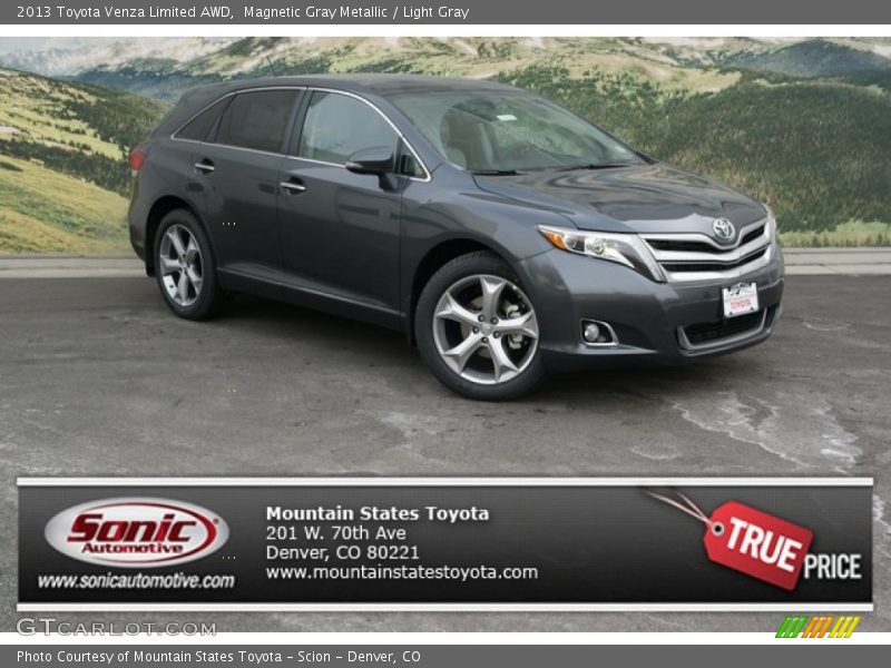 Magnetic Gray Metallic / Light Gray 2013 Toyota Venza Limited AWD