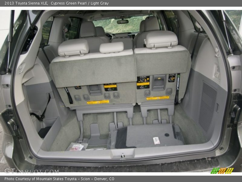 Cypress Green Pearl / Light Gray 2013 Toyota Sienna XLE
