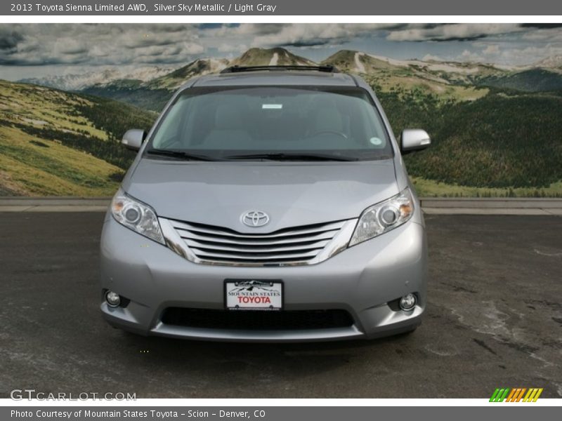 Silver Sky Metallic / Light Gray 2013 Toyota Sienna Limited AWD