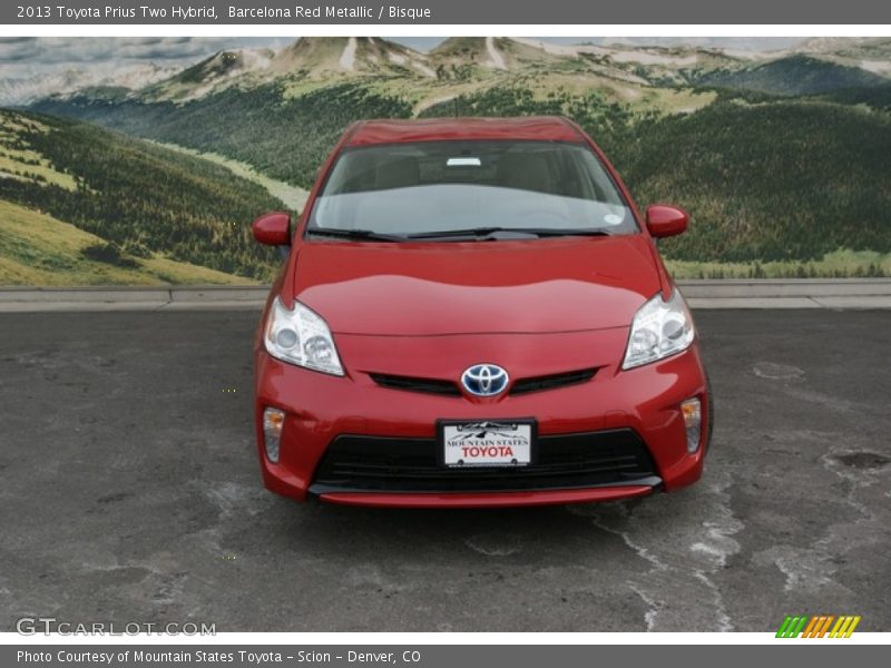 Barcelona Red Metallic / Bisque 2013 Toyota Prius Two Hybrid