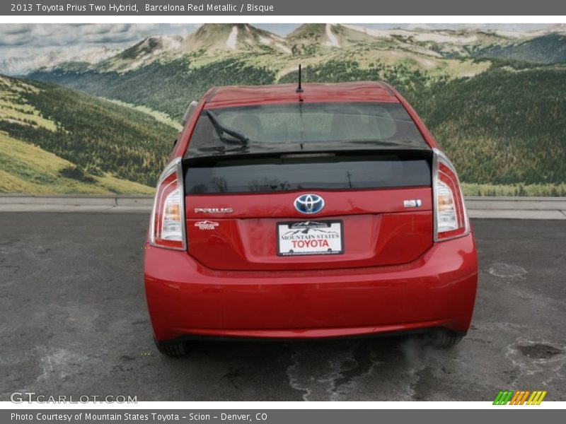 Barcelona Red Metallic / Bisque 2013 Toyota Prius Two Hybrid