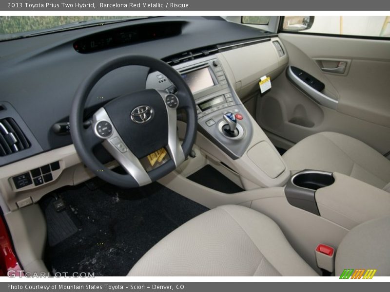 Barcelona Red Metallic / Bisque 2013 Toyota Prius Two Hybrid