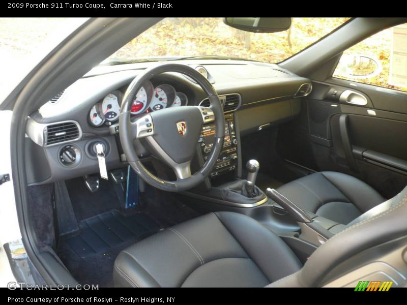 Carrara White / Black 2009 Porsche 911 Turbo Coupe