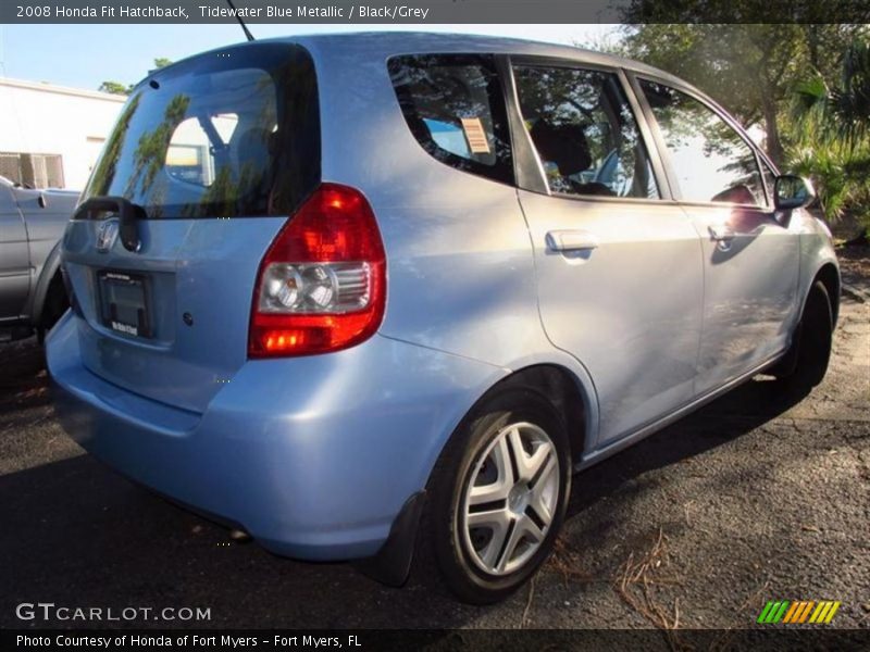 Tidewater Blue Metallic / Black/Grey 2008 Honda Fit Hatchback