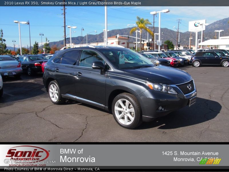 Smokey Granite Mica / Light Gray/Espresso Birds-Eye Maple 2010 Lexus RX 350