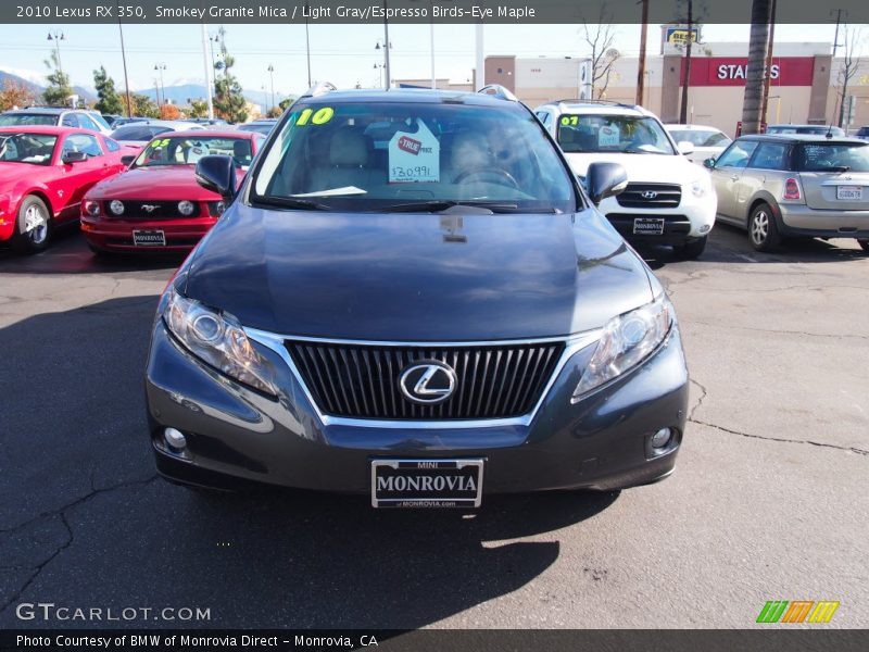 Smokey Granite Mica / Light Gray/Espresso Birds-Eye Maple 2010 Lexus RX 350