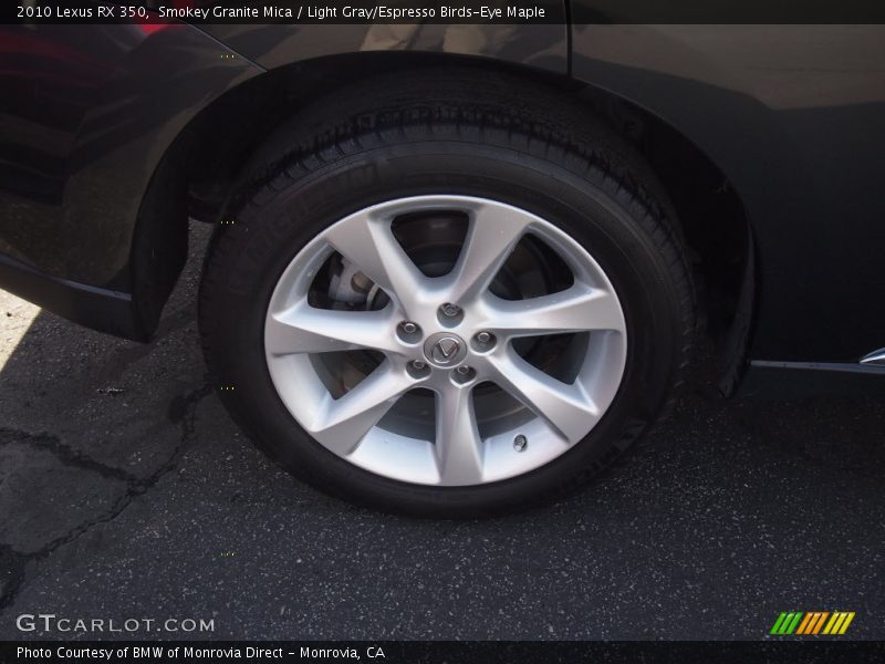 Smokey Granite Mica / Light Gray/Espresso Birds-Eye Maple 2010 Lexus RX 350
