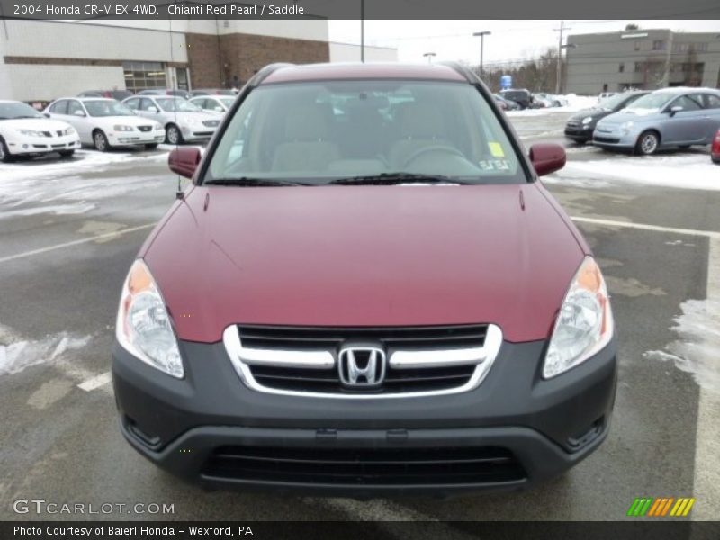 Chianti Red Pearl / Saddle 2004 Honda CR-V EX 4WD