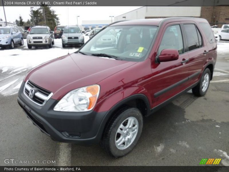 Chianti Red Pearl / Saddle 2004 Honda CR-V EX 4WD