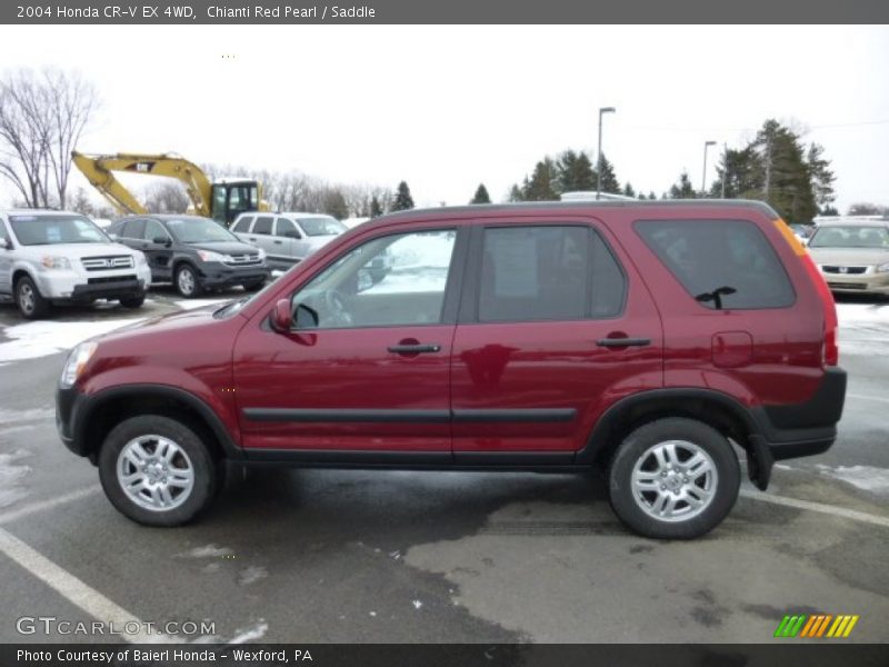Chianti Red Pearl / Saddle 2004 Honda CR-V EX 4WD
