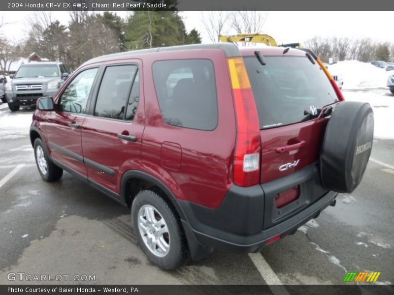 Chianti Red Pearl / Saddle 2004 Honda CR-V EX 4WD