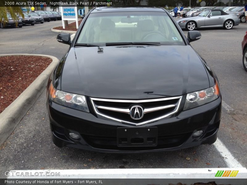 Nighthawk Black Pearl / Parchment 2008 Acura TSX Sedan