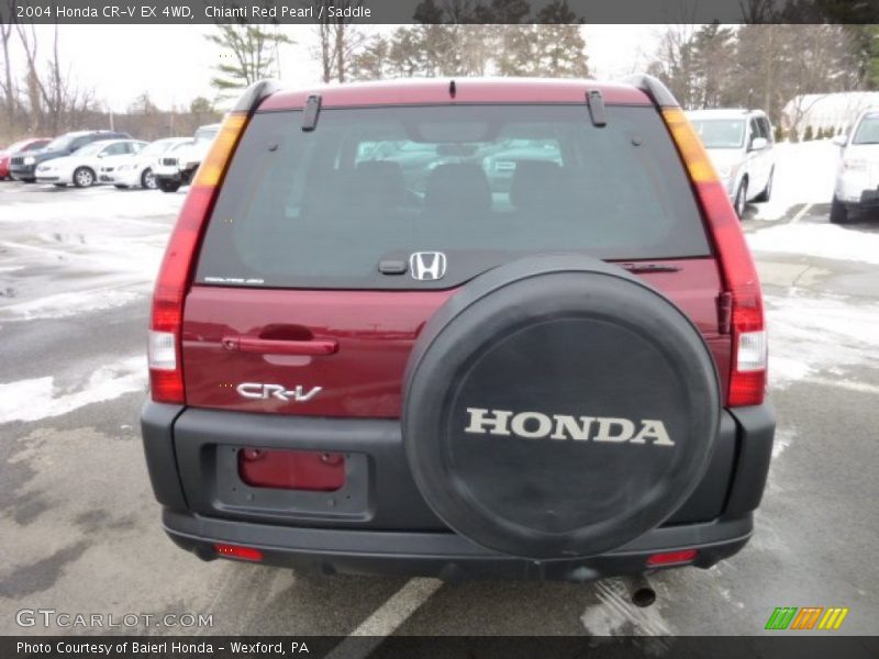 Chianti Red Pearl / Saddle 2004 Honda CR-V EX 4WD