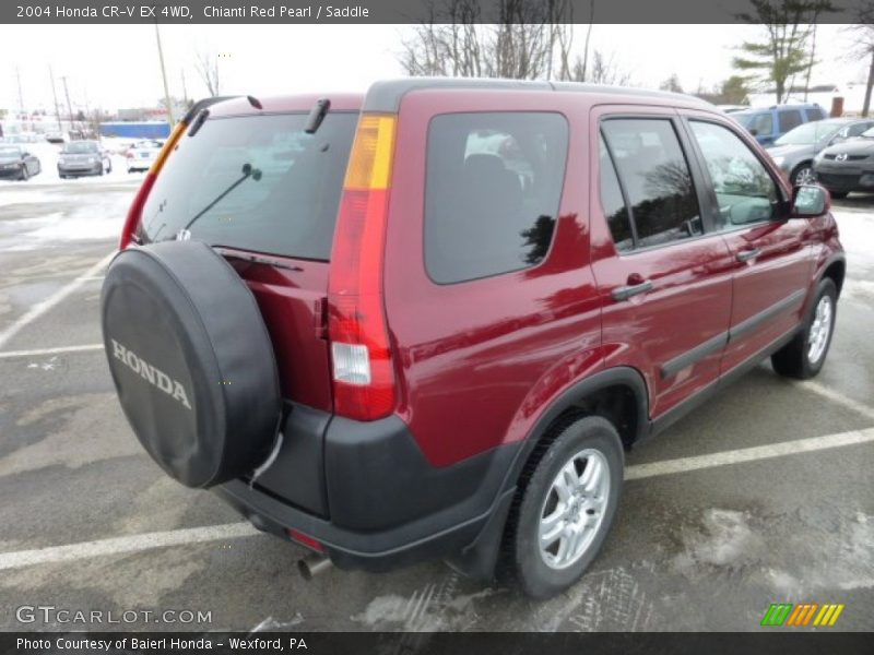 Chianti Red Pearl / Saddle 2004 Honda CR-V EX 4WD