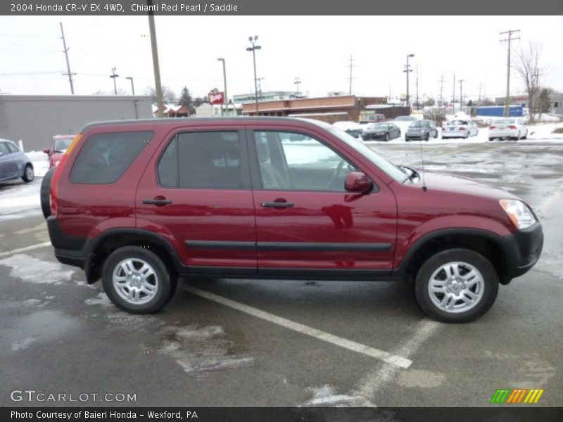 Chianti Red Pearl / Saddle 2004 Honda CR-V EX 4WD