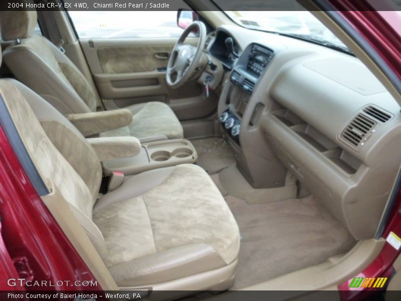 Chianti Red Pearl / Saddle 2004 Honda CR-V EX 4WD
