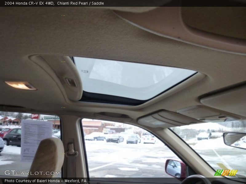 Chianti Red Pearl / Saddle 2004 Honda CR-V EX 4WD