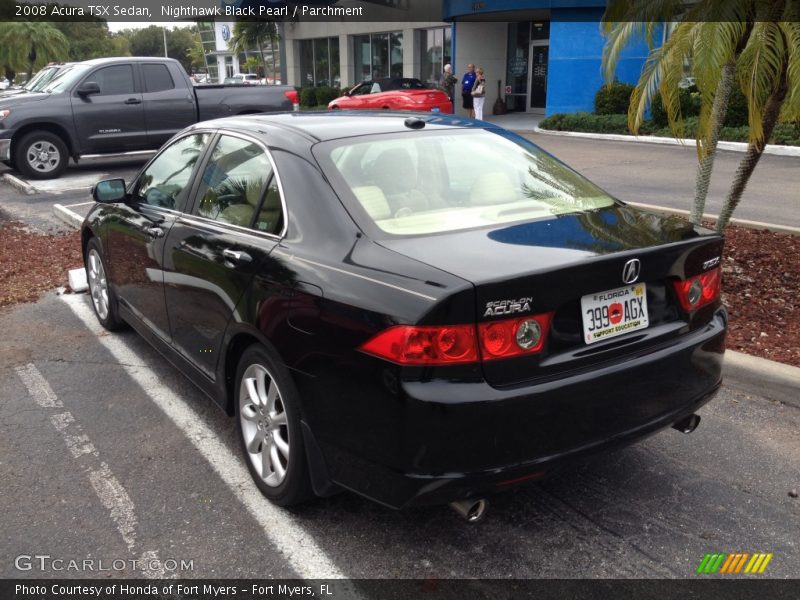 Nighthawk Black Pearl / Parchment 2008 Acura TSX Sedan