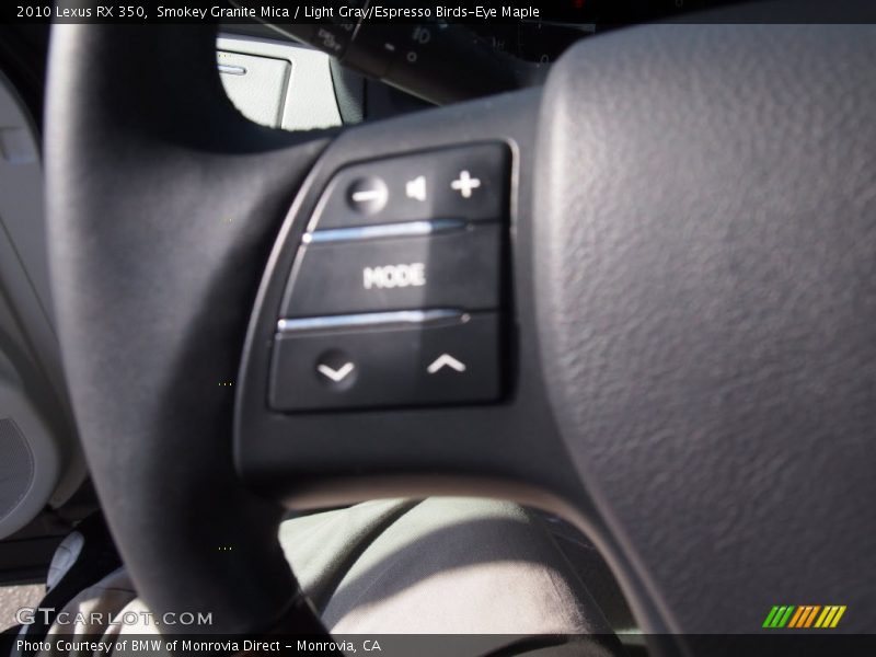 Smokey Granite Mica / Light Gray/Espresso Birds-Eye Maple 2010 Lexus RX 350
