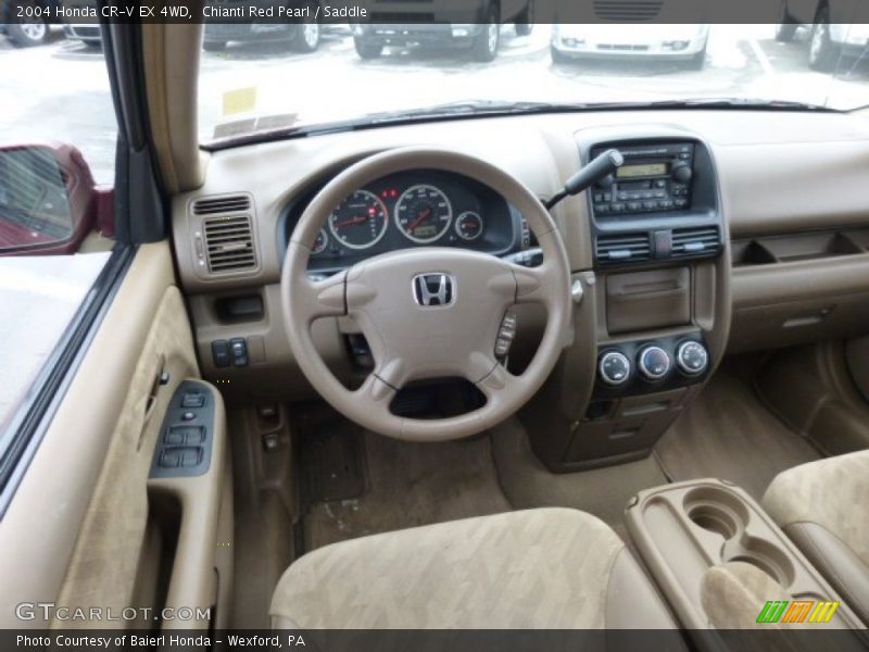 Chianti Red Pearl / Saddle 2004 Honda CR-V EX 4WD