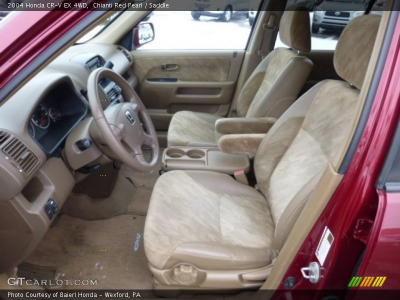 Chianti Red Pearl / Saddle 2004 Honda CR-V EX 4WD
