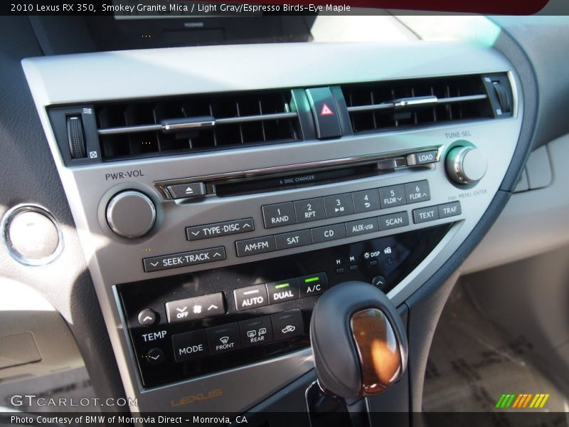 Smokey Granite Mica / Light Gray/Espresso Birds-Eye Maple 2010 Lexus RX 350