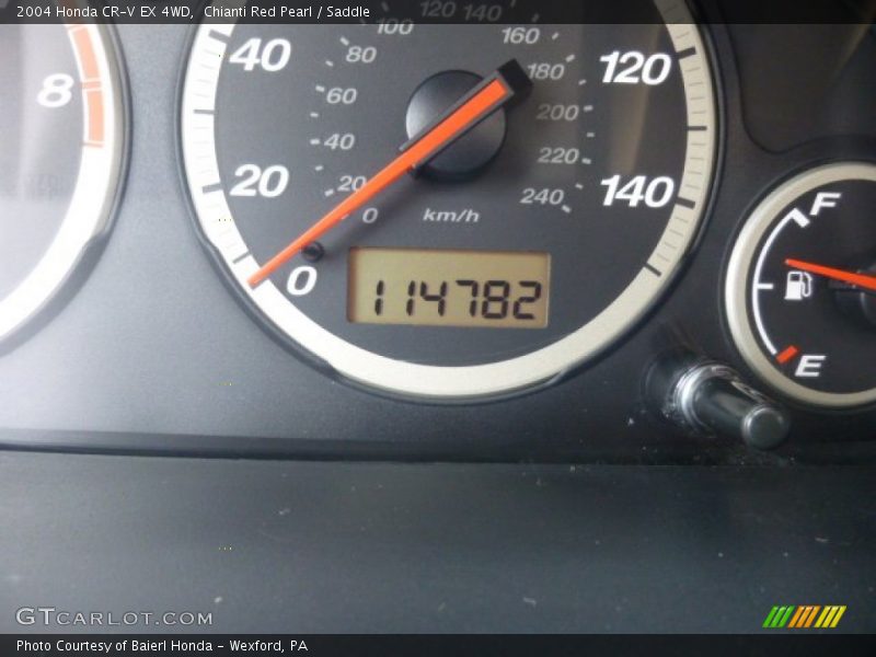 Chianti Red Pearl / Saddle 2004 Honda CR-V EX 4WD