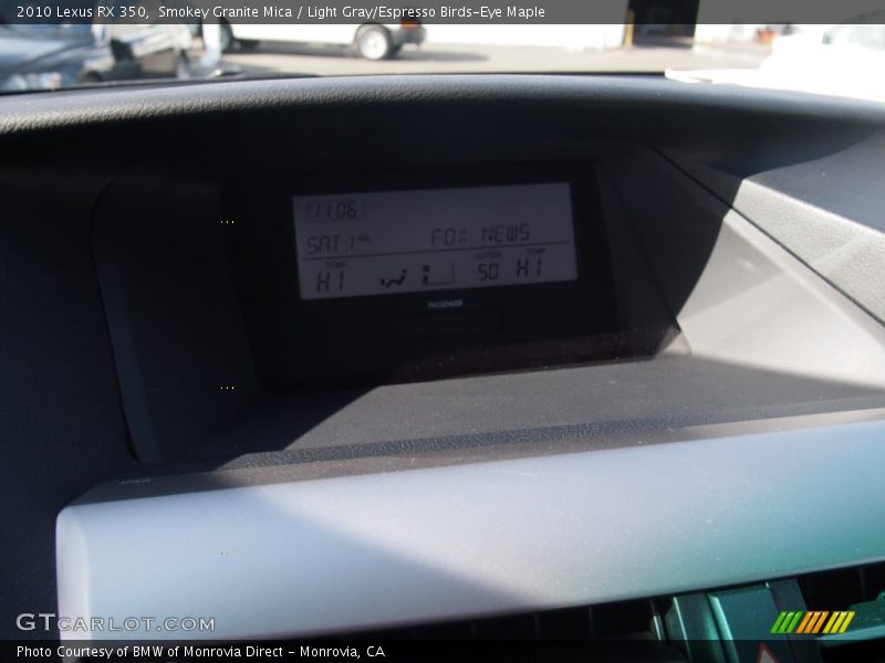Smokey Granite Mica / Light Gray/Espresso Birds-Eye Maple 2010 Lexus RX 350