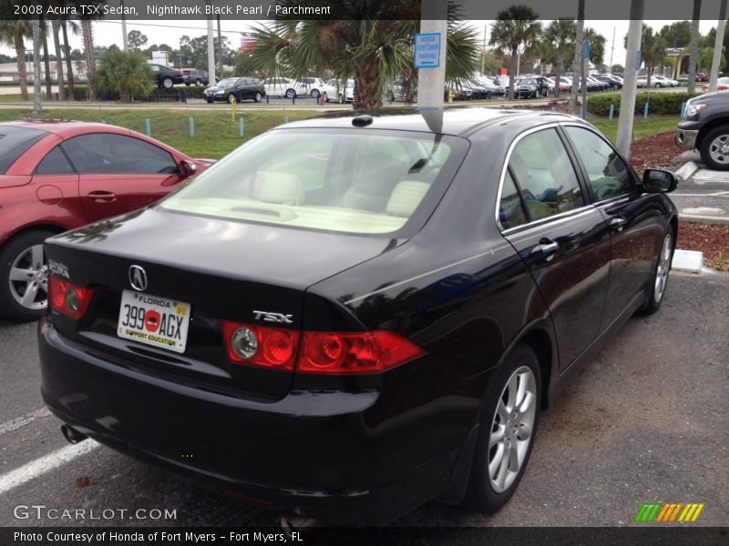 Nighthawk Black Pearl / Parchment 2008 Acura TSX Sedan