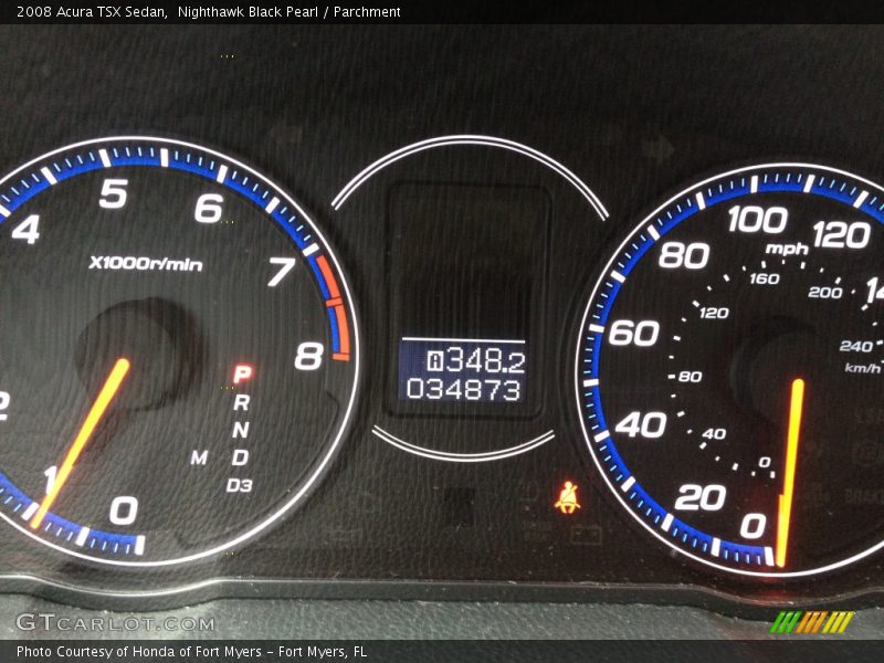 Nighthawk Black Pearl / Parchment 2008 Acura TSX Sedan