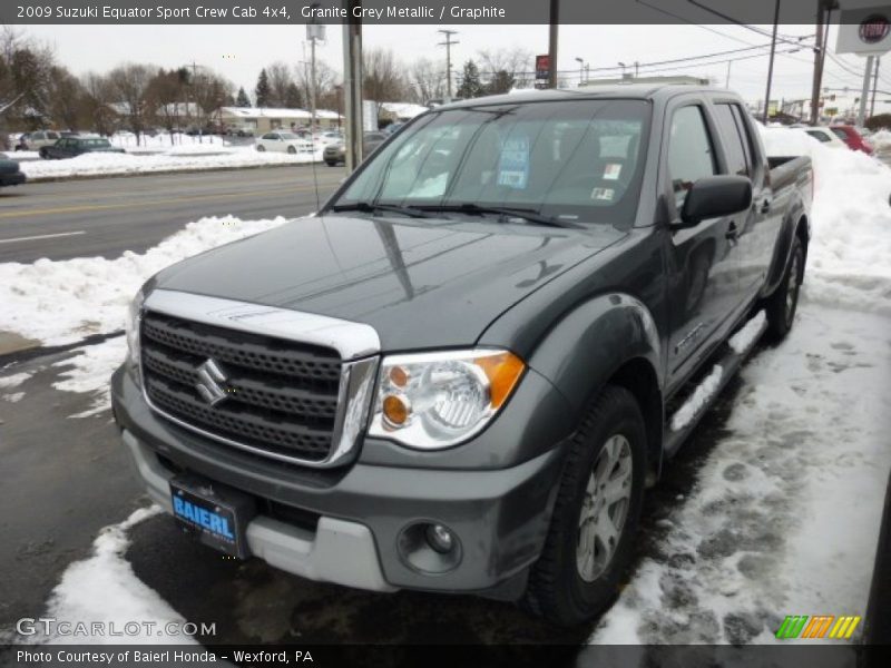 Granite Grey Metallic / Graphite 2009 Suzuki Equator Sport Crew Cab 4x4