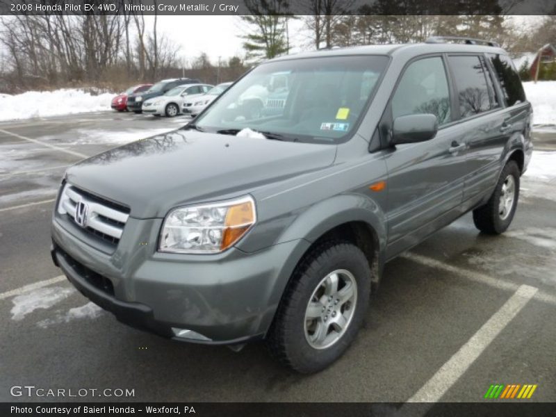 Nimbus Gray Metallic / Gray 2008 Honda Pilot EX 4WD