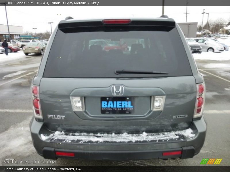 Nimbus Gray Metallic / Gray 2008 Honda Pilot EX 4WD