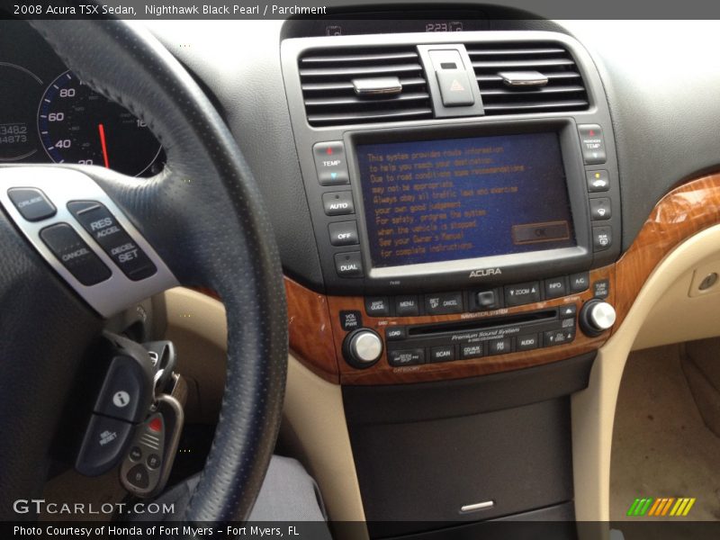 Nighthawk Black Pearl / Parchment 2008 Acura TSX Sedan
