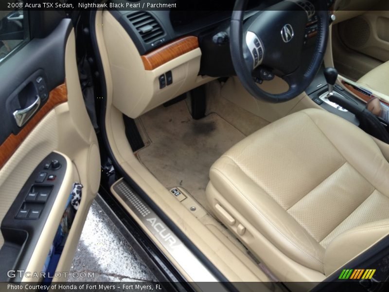 Nighthawk Black Pearl / Parchment 2008 Acura TSX Sedan