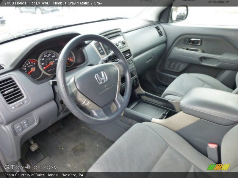 Nimbus Gray Metallic / Gray 2008 Honda Pilot EX 4WD