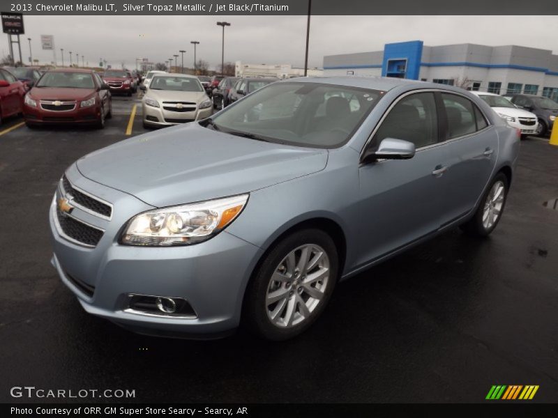 Silver Topaz Metallic / Jet Black/Titanium 2013 Chevrolet Malibu LT