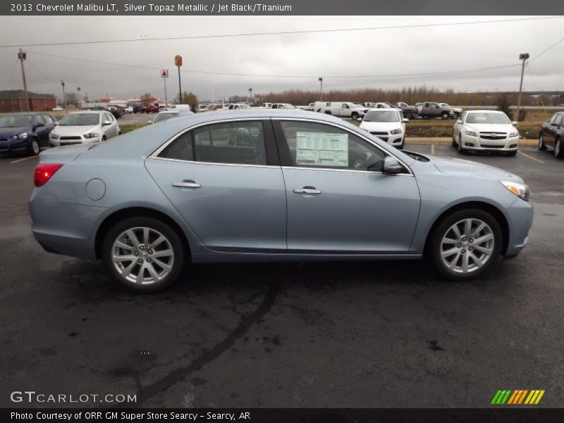 Silver Topaz Metallic / Jet Black/Titanium 2013 Chevrolet Malibu LT