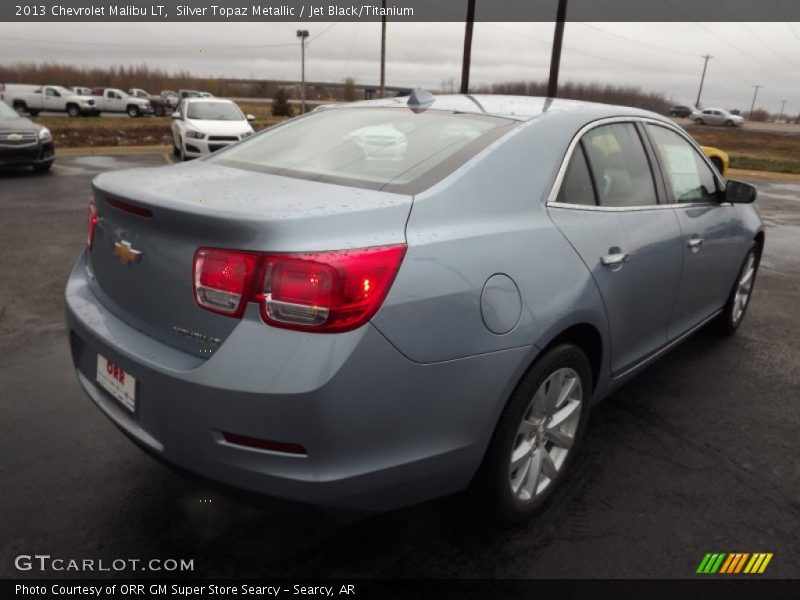 Silver Topaz Metallic / Jet Black/Titanium 2013 Chevrolet Malibu LT