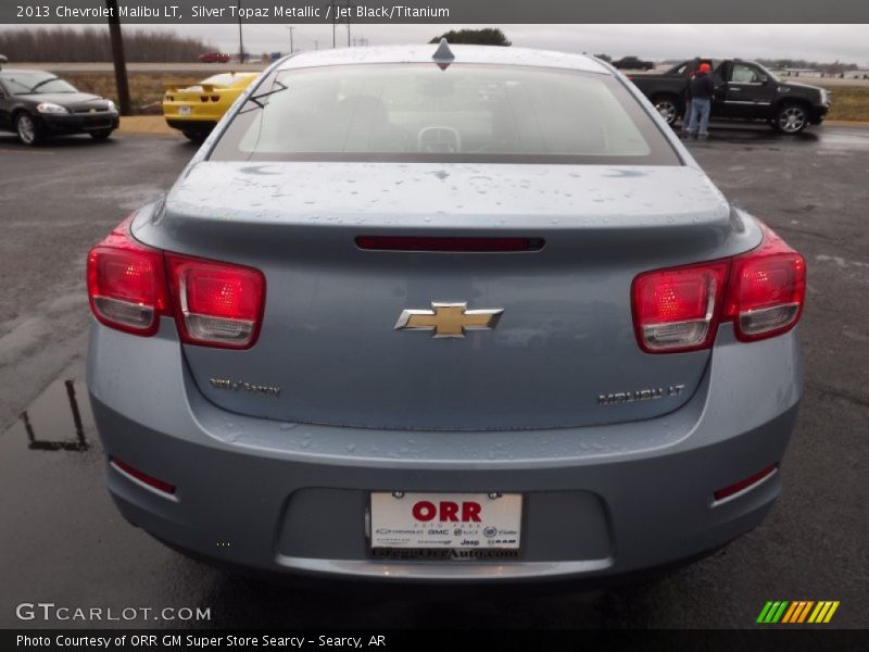 Silver Topaz Metallic / Jet Black/Titanium 2013 Chevrolet Malibu LT