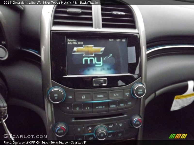 Silver Topaz Metallic / Jet Black/Titanium 2013 Chevrolet Malibu LT