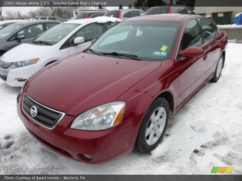 Sonoma Sunset Red / Charcoal 2003 Nissan Altima 2.5 S