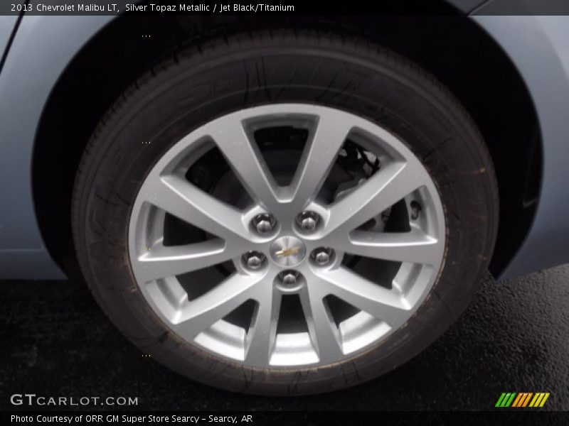 Silver Topaz Metallic / Jet Black/Titanium 2013 Chevrolet Malibu LT