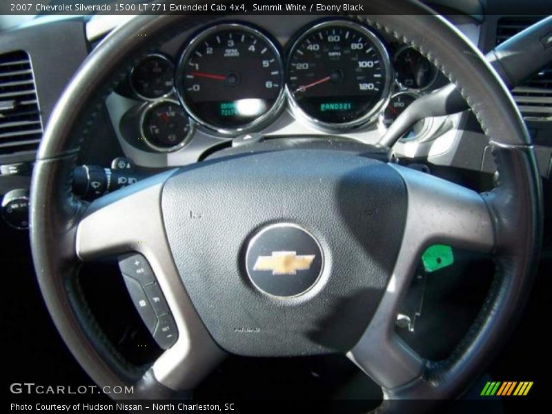 Summit White / Ebony Black 2007 Chevrolet Silverado 1500 LT Z71 Extended Cab 4x4